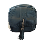 Bolsa preta com franja
