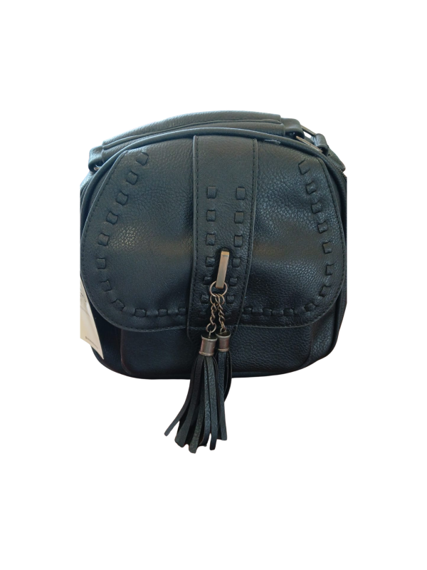 Bolsa preta com franja