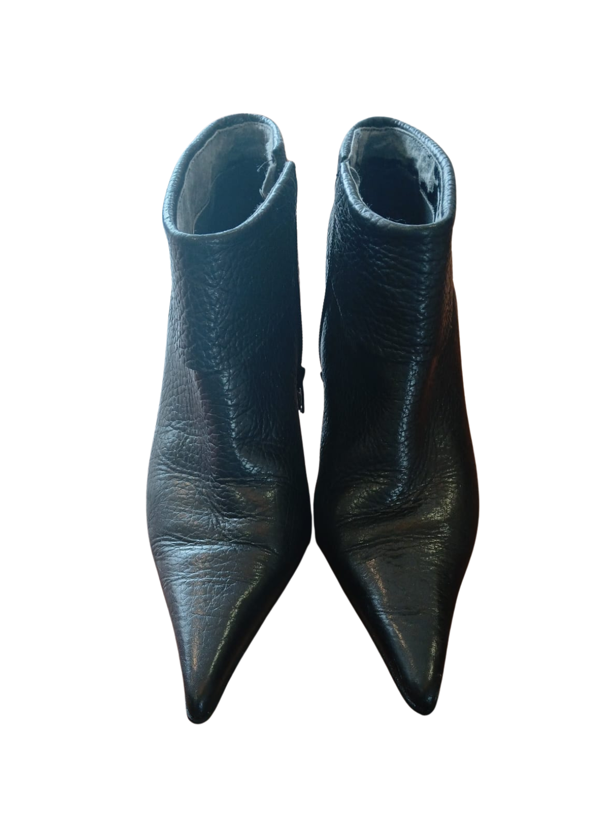 Bota preta bico fino