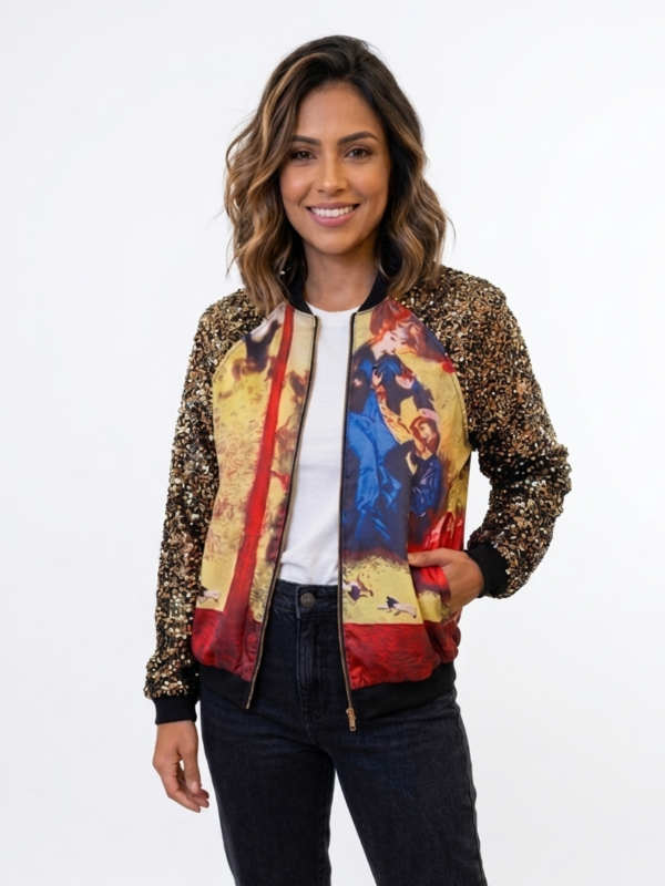 Casaco estampado