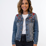Jaqueta jeans bordada